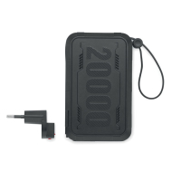 POWROC - Power bank 20000 mAh z ABS, Czarny