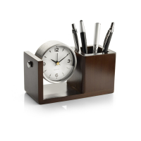 Przybornik na biurko NUTTO brązowy