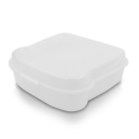 Pudełko śniadaniowe "kanapka" 450 ml | Saffo biały
