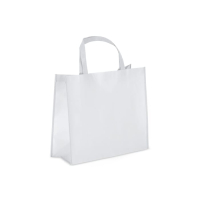 R-PET Torba transportowa laminowana włóknina 40 x 16 x 35cm 105g/m², biały