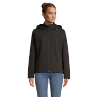 RACE HOODED WOMEN - RACE WOMEN HOODED JACKET, Czarny