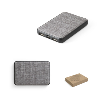 RENEWAL BATTERY. Power bank 5.000 mAh wykonany w PET pochodzącego z recyklingu (100% rPET)