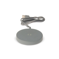 Round limestone Wireless charger 5W, szary