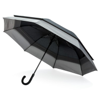 Rozszerzalny parasol automatyczny 23" do 27" Swiss Peak czarny, szary