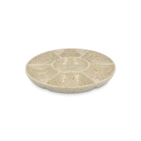 Sagaform Ditte Ceramiczny okrągły talerz do serwowania 26 cm, beżowy