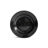 Sagaform Doris Emaliowany Talerz, czarny