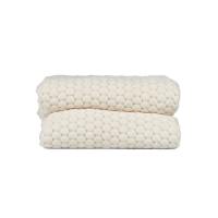 Sagaform Maja Fleece Plaid 130x170 cm, biały