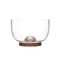 Sagaform Miska do serwowania Nature przezroczysta/brązowa, transparentny