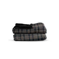 Sagaform Pled w Kratkę Rut, czarny