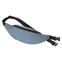 Saszetka zapinana w pasie, połyskliwa srebrny