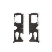 SCREWY. Karta wielofunkcyjna ze stali nierdzewnej z 8 funkcjami