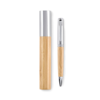 SIDEN - Metalowy wykręcany długopis w t, Drewna