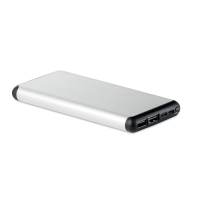 SIUR POWER - Powerbank 10000mAh, Srebrny Mat