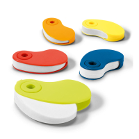 SIZA. Biała gumka TPR z ochraniaczem PP