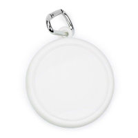 Składany kubek podróżny 220 ml z karabińczykiem biały