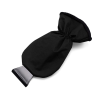 Skrobaczka z rękawiczką czarny