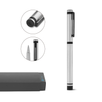 STAIN. Metalowa rolka i klips ze stali nierdzewnej