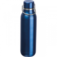 Stalowa butelka na wodę BORGHOLM 600 ml, niebieski