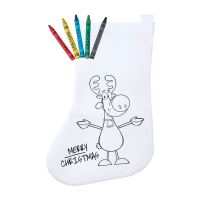 świąteczna skarpeta do kolorowania