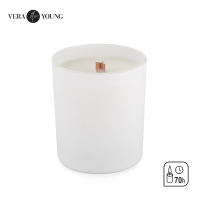 Świeca sojowa 220g - Library - VERA YOUNG biały