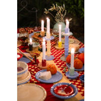 Świecznik LARA XS, bordowy/różowy