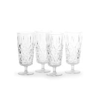 Szklanka piknikowa Sagaform Akryl wysoka 200ml zestaw 4 sztuk, transparentny