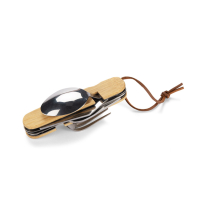 Sztućce turystyczne KENTI naturalny