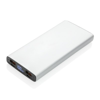 Szybki power bank 10000 mAh srebrny