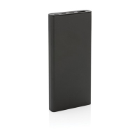 Szybki power bank 10000 mAh Terra, aluminium z recyklingu szary