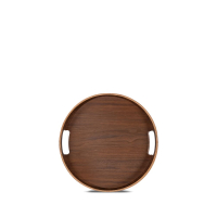 Taca okrągła HANNA, ciemnobrązowy