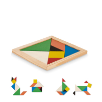 TANGRAM - Drewniane puzzle Tangram, Drewna