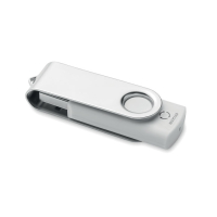 TECHMATE RABS - USB 16G z ABS z recyklingu, Bialy