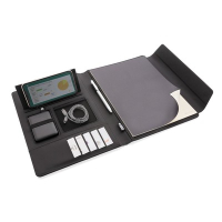Teczka konferencyjna A4 Fiko, power bank 5000 mAh czarny