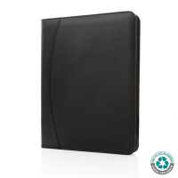 Teczka konferencyjna A4, notatnik, PU z recyklingu black