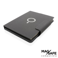 Teczka konferencyjna Arctic, magnetyczna ładowarka bezprzewodowa 10W czarny