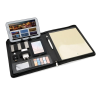 Teczka konferencyjna ok. A4 Deluxe z notatnikiem czarny