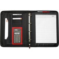 Teczka konferencyjna ok. A4 z notatnikiem i kalkulatorem czarny