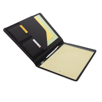 Teczka konferencyjna rPET ok. A4 z notatnikiem czarny