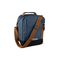 Termiczna torba wykonana z plastiku z recyklingu 8L, ciemnoniebieski