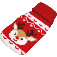 Ogrzewacz w świątecznym pokrowcu ROMEO, czerwony