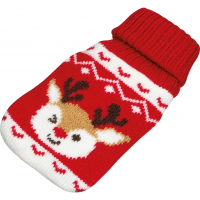 Termofor w świątecznym pokrowcu, czerwony