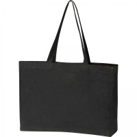 Torba bawełniana z długimi uszami 270 g/m2, czarny