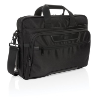 Torba na laptopa 15,6" Swiss Peak RPET Voyager, ochrona RFID czarny