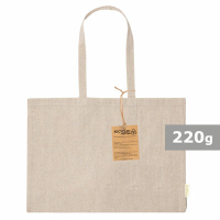 Torba z bawełny z recyklingu na zakupy neutralny