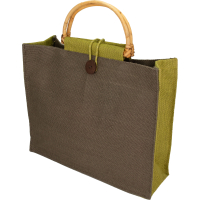 Torba z juty, zielony