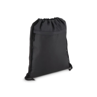 Torba ze sznurkiem z powlekanego PU R-PET 600D, wymiary 33 x 42 cm