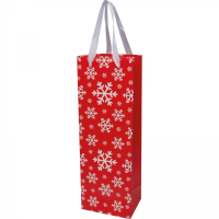 Torebka prezentowa na wino XMAS, czerwony