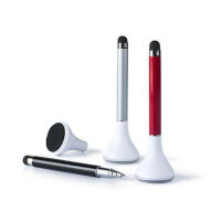 TOUCH CONE - Długopis z rysikiem i czyścikiem do ekranów dotykowych