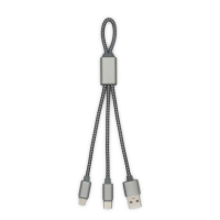 TRIDENT - Wzmocniony kabel USB 3 w 1, 190 mm