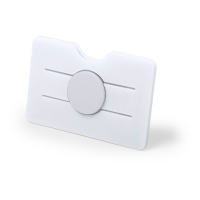 Uchwyt do telefonu, etui na karty kredytowe biały